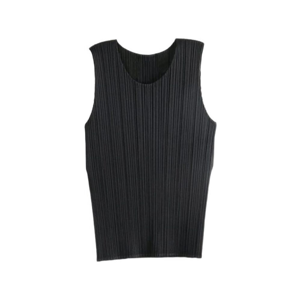 Pleats Please Black Tops - Vests & Tank Tops Women